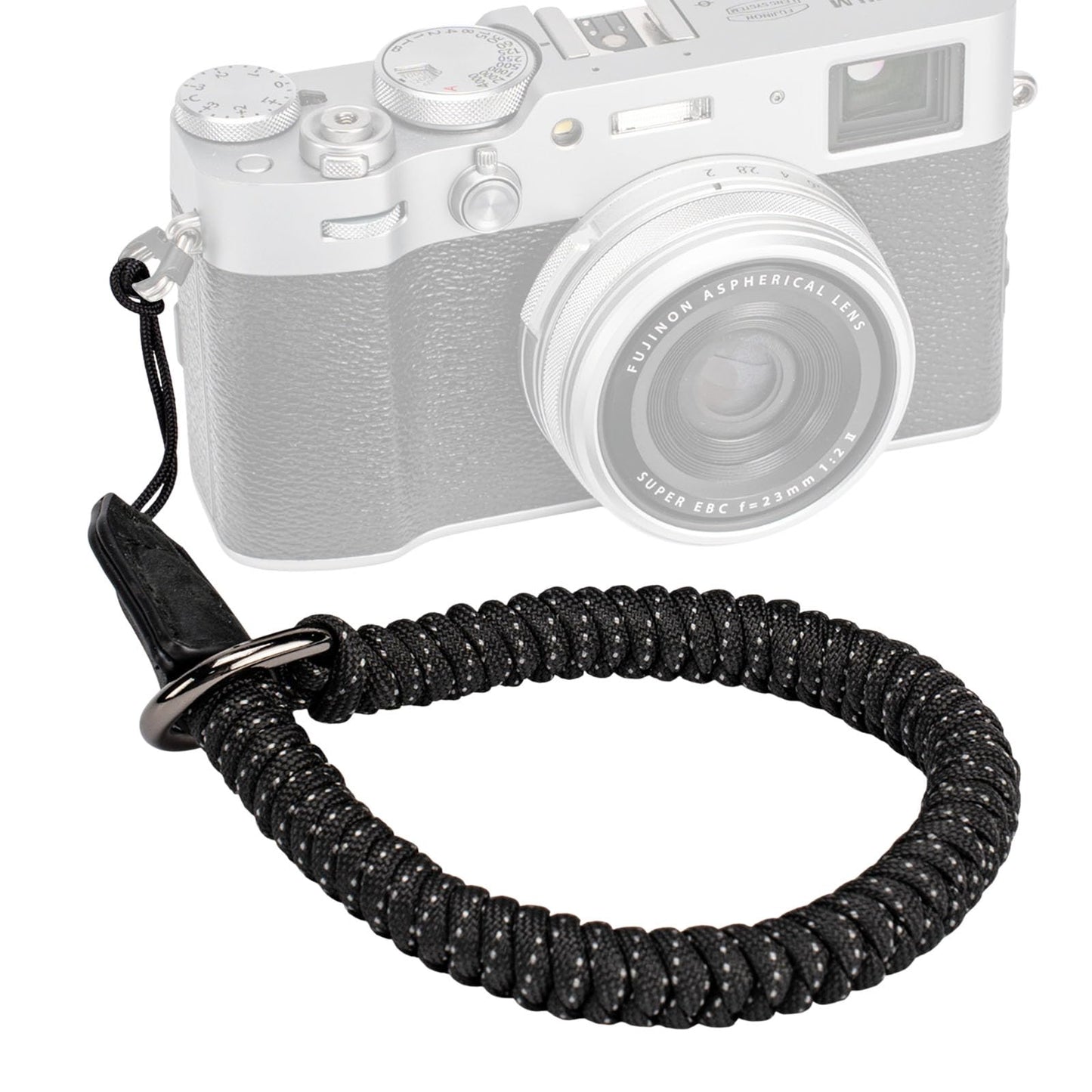 SMALLRIG Camera Wrist Strap, Universal Braided Camera Hand Strap, Adjustable Safety Strap Compatible for DSLR or Mirrorless Camera, Black - 4881