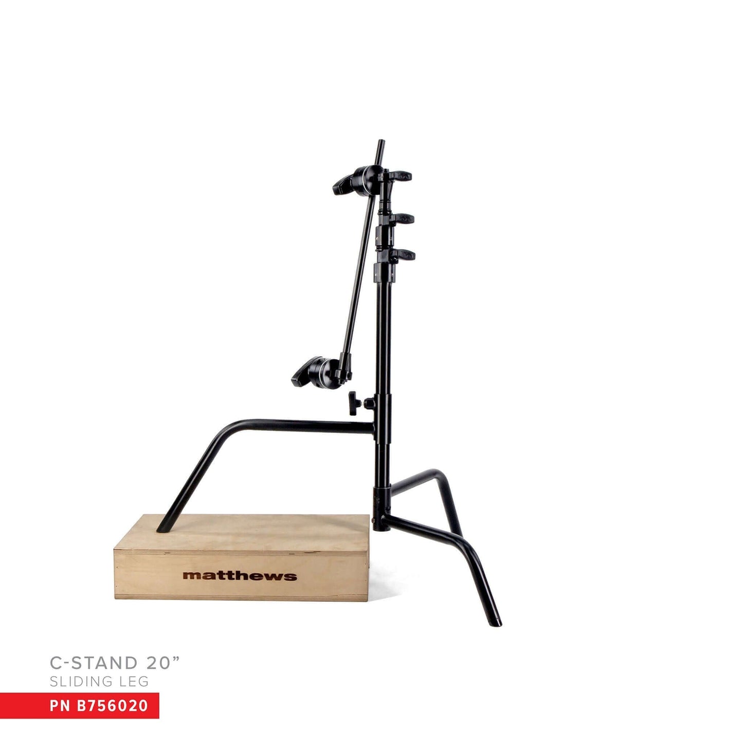 20" C-Stand w/Sliding Leg, Includes Grip Head & Arm - Grip Support Store