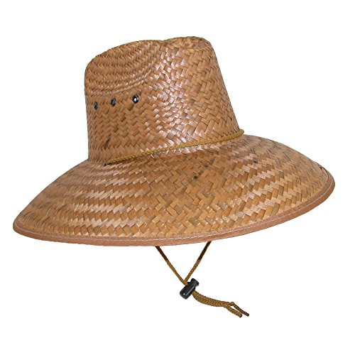 Palm Straw Hat with Wide Brim, Natural - Grip Support Store