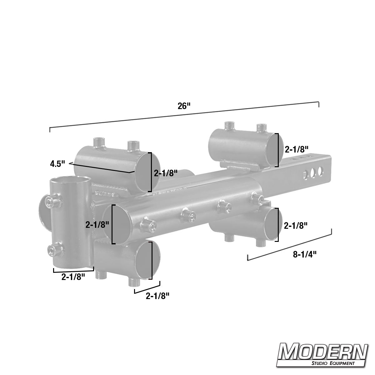 Large Trailer Hitch Adapter for 1-1/2" Speed-Rail® - Grip Support Store