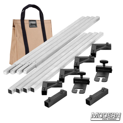 Optional hardware bag for 8 x 8 film frame kit used on professional productions