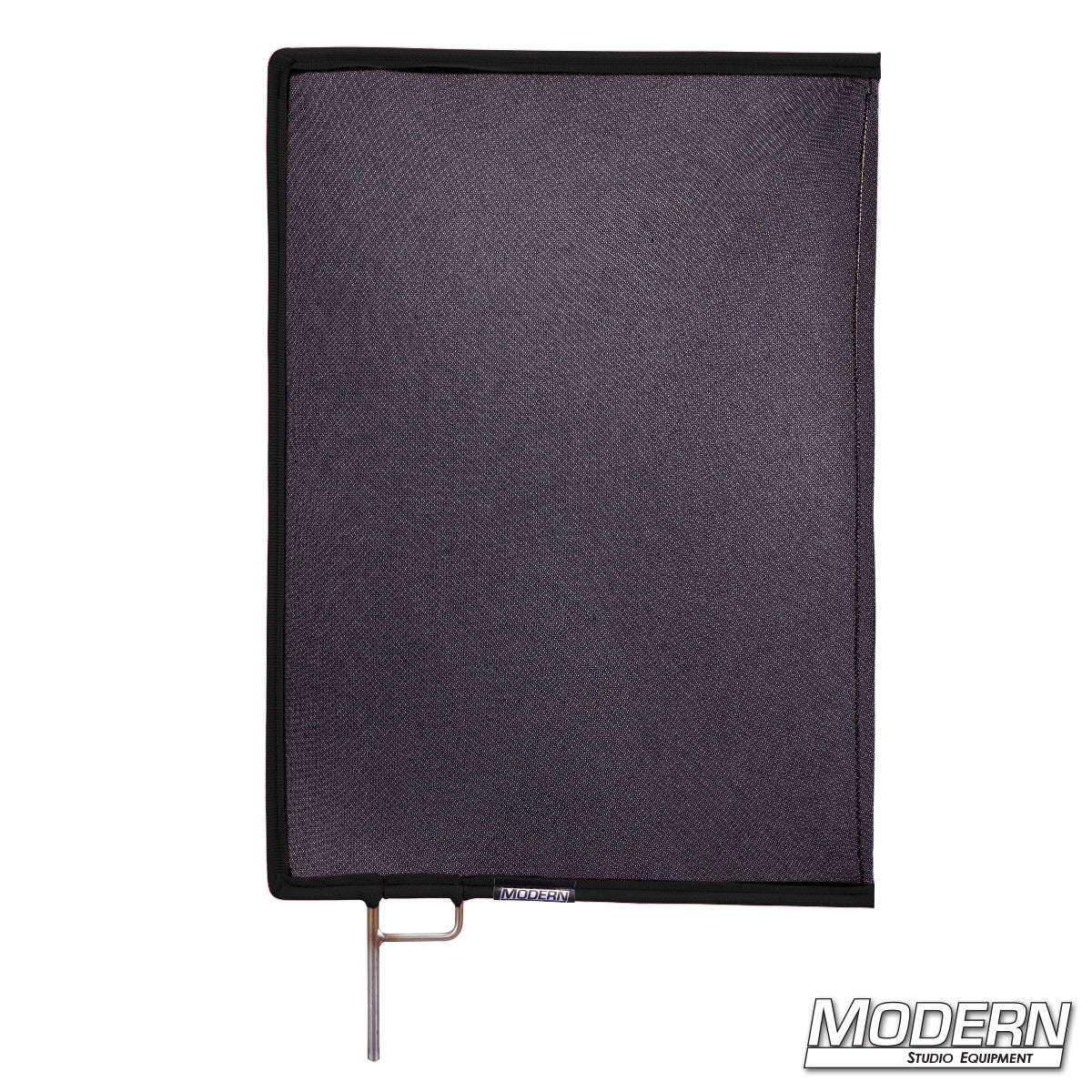 Close-up of Black Triple Scrim mesh and steel frame used for reducing light intensity