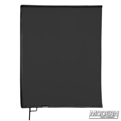 30x36 Black artificial silk scrims for soft light diffusion and glare reduction in professional film, TV, and photography lighting setups.
