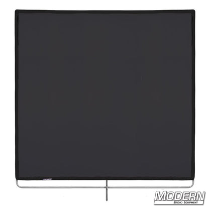 40x40 Black artificial silk scrims for soft light diffusion and glare reduction in professional film, TV, and photography lighting setups.