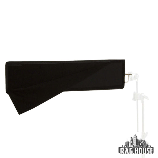10"x24" Solid Black Floppy by LA Rag House - solid black floppy flag