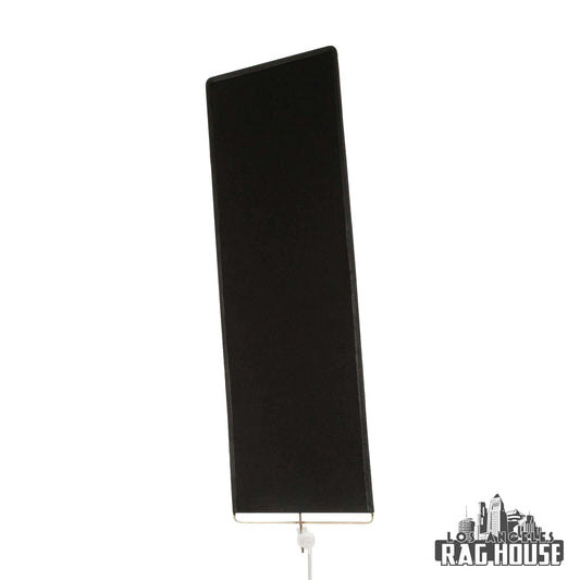18"x48" Solid Black Flag Cutter by LA Rag House - solid black blade cutter