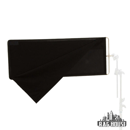 18"x48" Solid Black Floppy by LA Rag House - solid black floppy flag