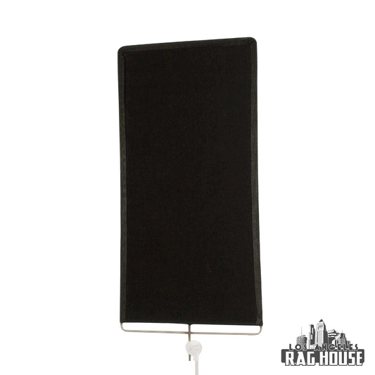 24"x48" Solid Black Flag Cutter by LA Rag House - solid black cutter flag