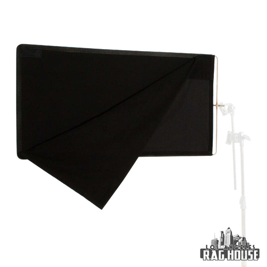 24"x48" Solid Black Floppy by LA Rag House - solid black floppy flag