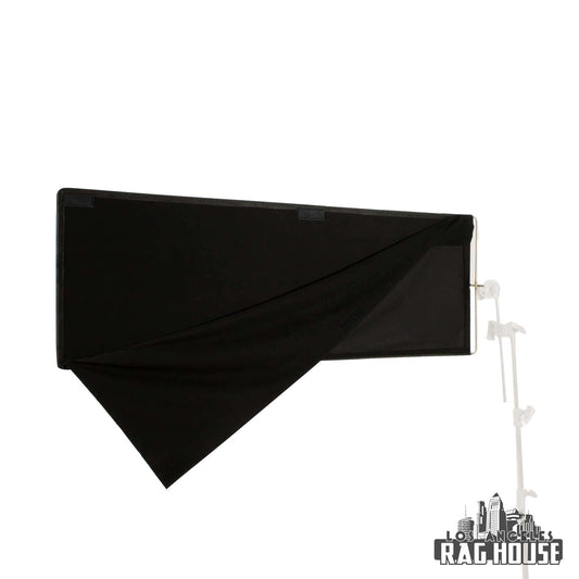 24"x72" Solid Black Floppy by LA Rag House - solid black floppy flag