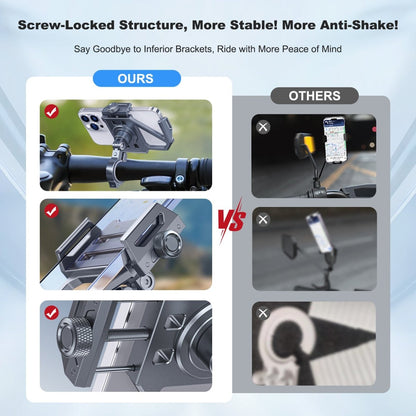 Mechrig 360° Rotating Aluminum Alloy Cycling Phone Holder - Grip Support Store