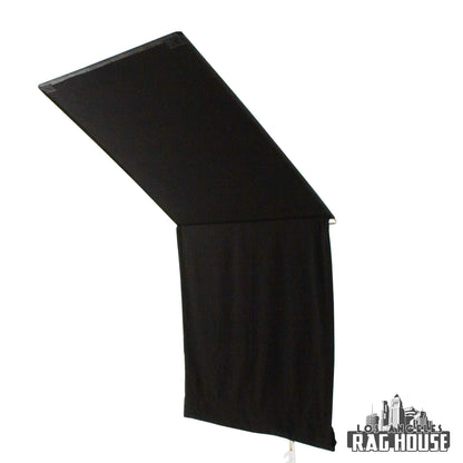 48"x48" Solid Black Floppy by LA Rag House - full floppy view