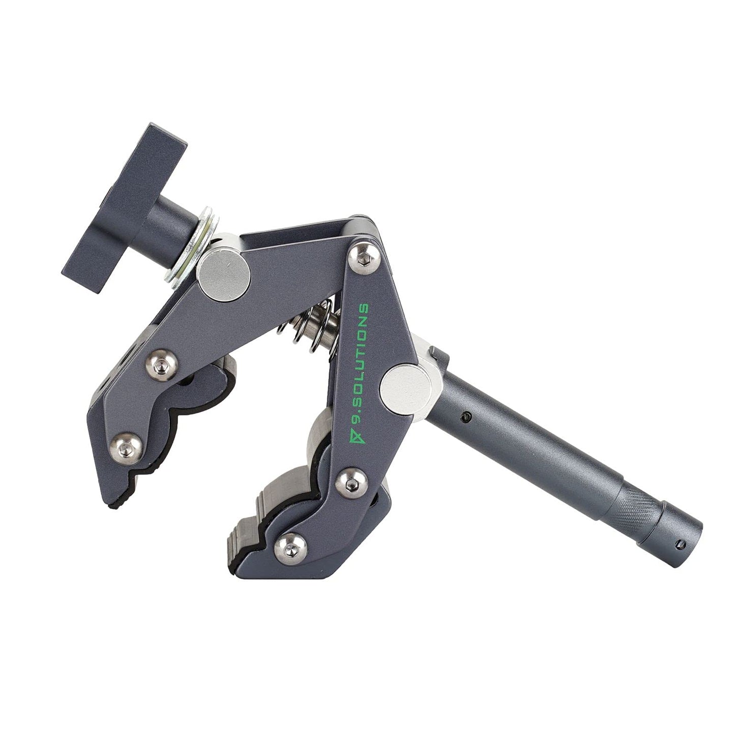 Savior Clamp With Stud, Articulated Jaws, 3.5In Long, 5/8" Baby Pin, Max Load: 66lbs, 9.XS1005A, fit firmly onto any oddly shaped object