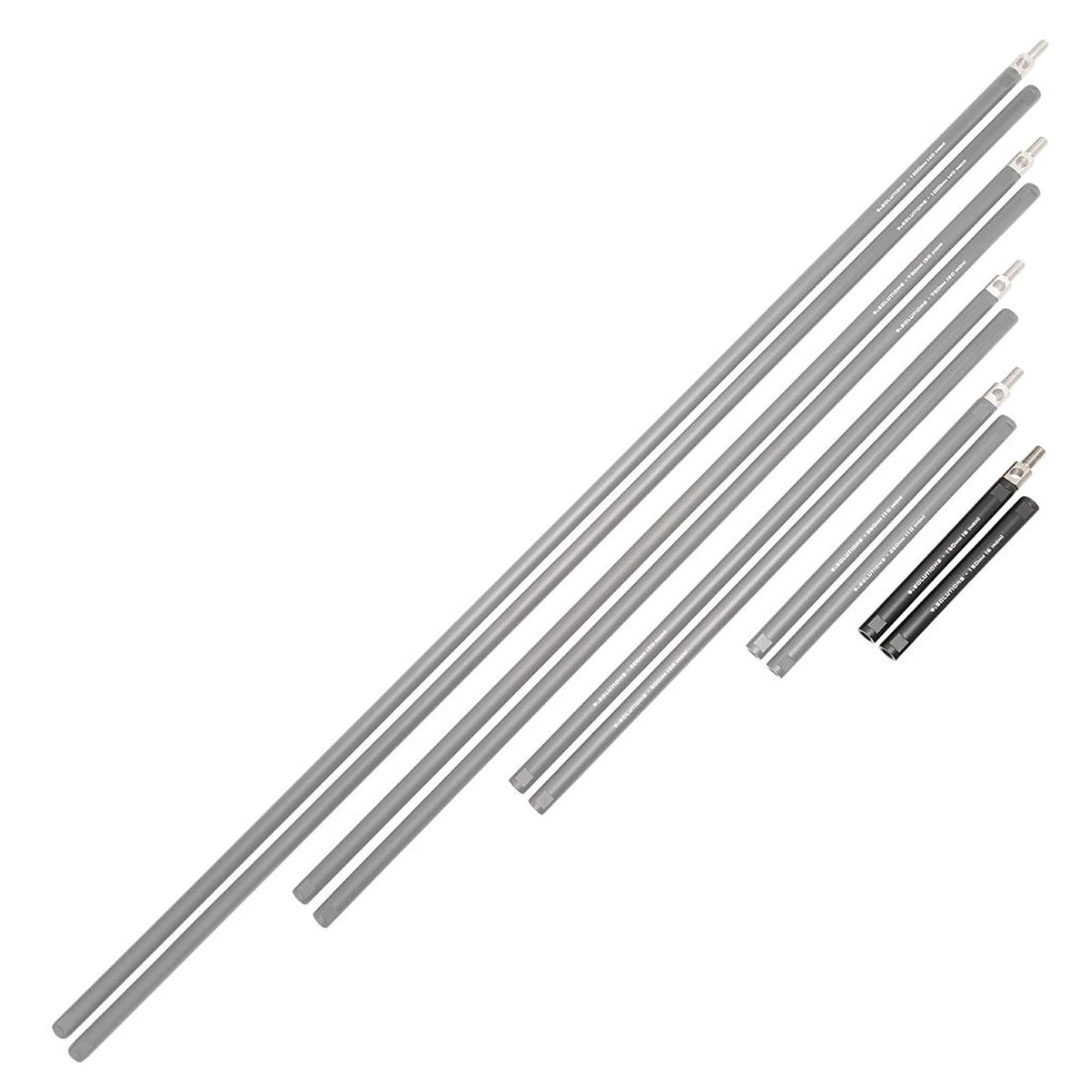 5/8" Rod Set (150mm), Anodized Aluminum, 9.VBROD5
