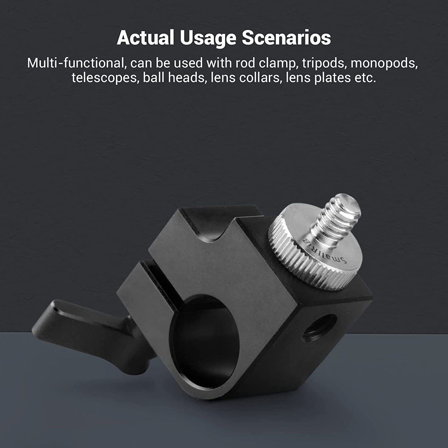 SmallRig 1/4" to 1/4" Male Threaded Screw Adapter Double Head Stud for Camera Cage Monitor LED Microphone, Pack of 2-828