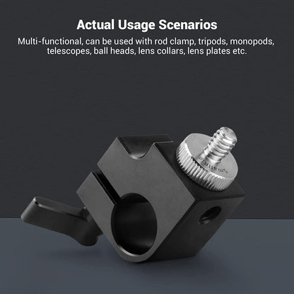 SmallRig 1/4" to 1/4" Male Threaded Screw Adapter Double Head Stud for Camera Cage Monitor LED Microphone, Pack of 2-828