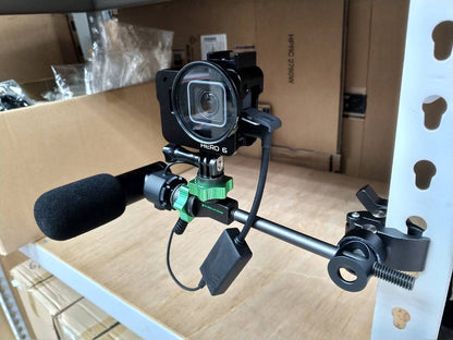 Python Clamp Mini, Unique Grip Head that Fastens onto Rods Ranging in Diameter from 1/4" to 5/8", Max Load: 11lbs, 9.VB5079, Crab Clamp Rod Clamp
