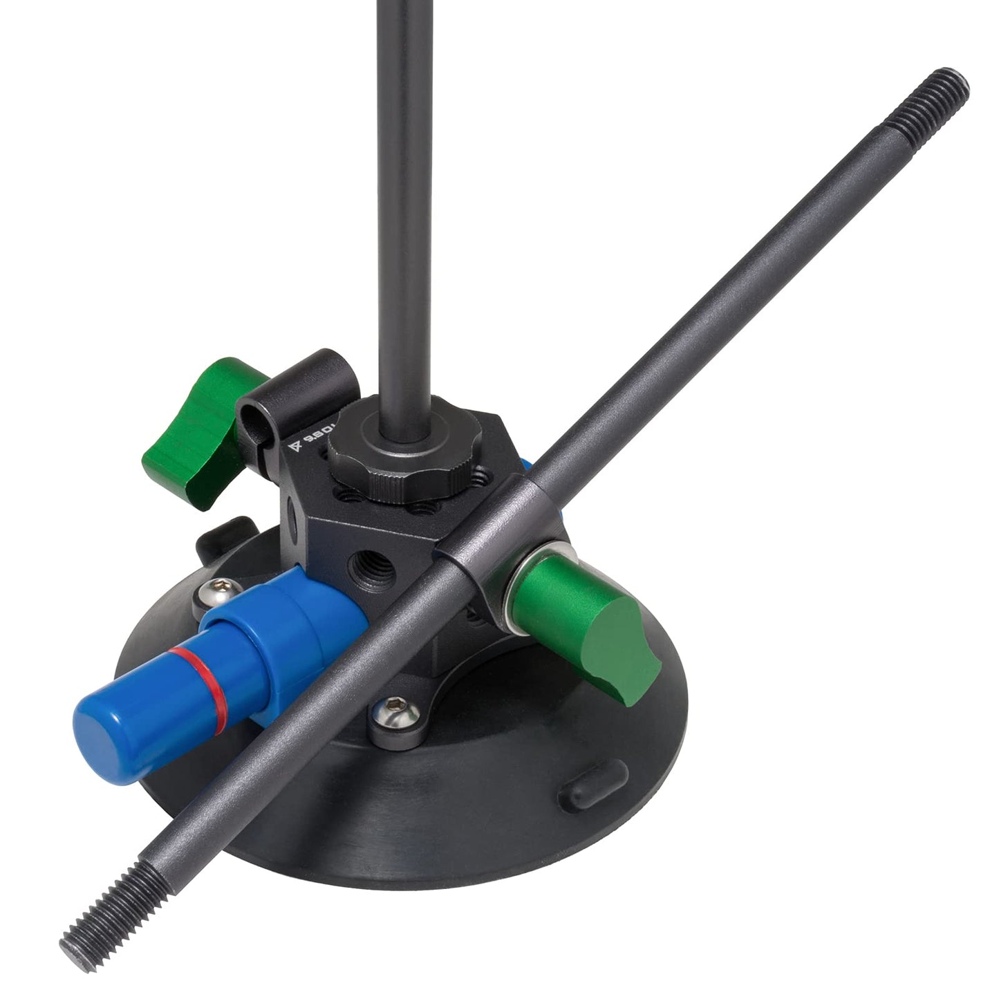 Suction Cup, Unique Cheese Block, 3/8" Rod Clamps on Any Side, 9.VB5105, Duty Power-Grip Industrial Suction Plate for car Mount