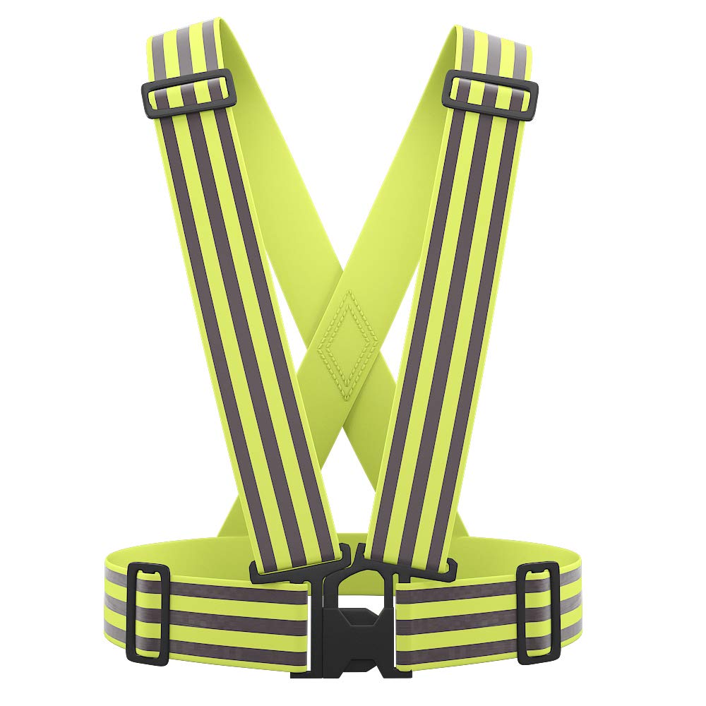 Reflective Vest with Hi Vis Bands - One Size Fits All