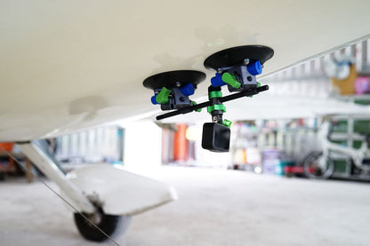 Suction Cup, Unique Cheese Block, 3/8" Rod Clamps on Any Side, 9.VB5105, Duty Power-Grip Industrial Suction Plate for car Mount