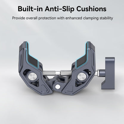 SMALLRIG Crab-Shaped Super Clamp, Camera Mount, 1/4"-20, 3/8"-16 Threaded Holes, 7.7lbs/3.5kg Payload, Compatible with Cameras, Monitors, LED Lights, etc.