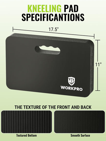 Extra Thick Kneeling Pad - 17.5 x 11 x 1.5 in, Black