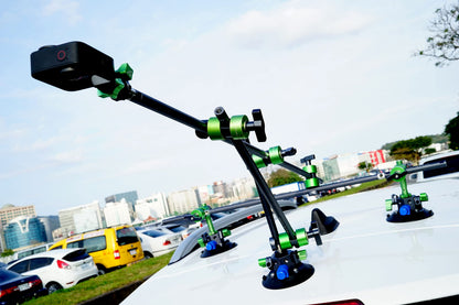 Suction Cup, Unique Cheese Block, 3/8" Rod Clamps on Any Side, 9.VB5105, Duty Power-Grip Industrial Suction Plate for car Mount