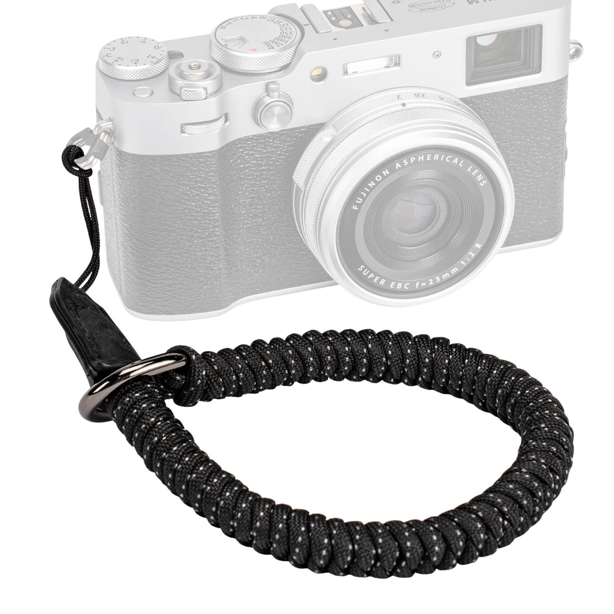 SMALLRIG Camera Wrist Strap, Universal Braided Camera Hand Strap, Adjustable Safety Strap Compatible for DSLR or Mirrorless Camera, Black - 4881