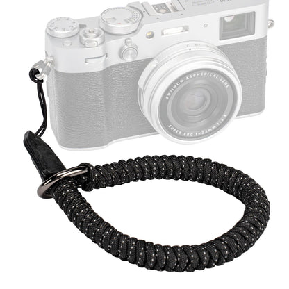 SMALLRIG Camera Wrist Strap, Universal Braided Camera Hand Strap, Adjustable Safety Strap Compatible for DSLR or Mirrorless Camera, Black - 4881