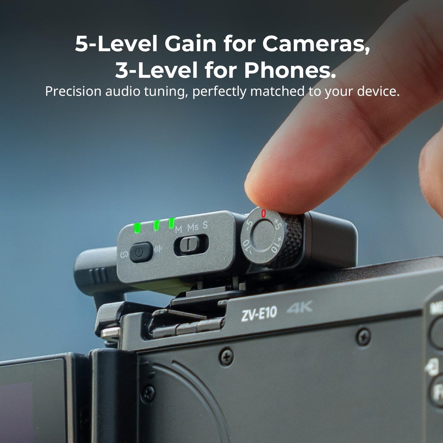 SmallRig S70 Wireless Mic (2 TX + 2 RX + Charging Case), Mini Lavalier Microphone for Phone/Camera Content Creation, Noise Cancelling for Vlog/TikTok/Interview etc. (Black)