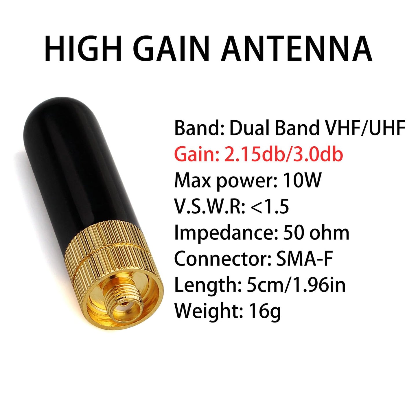 Stubby Radio Antenna - Grip Support Store