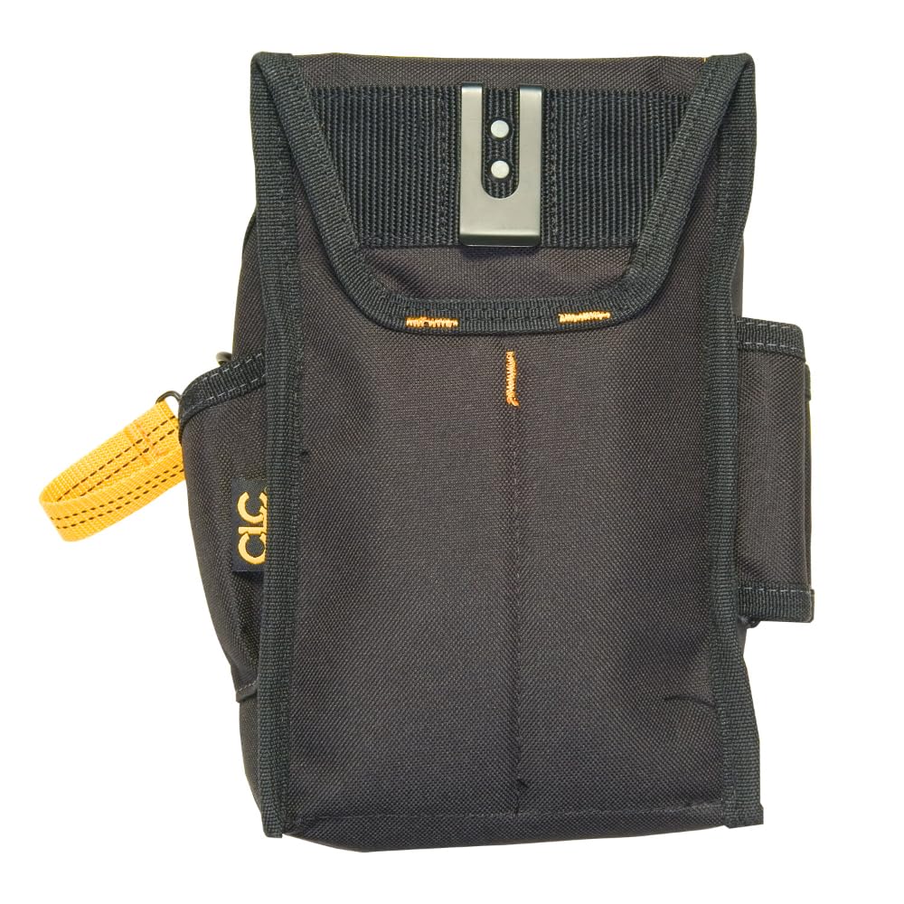 CLC Custom Leathercraft 1524 Ziptop Utility Pouch, Medium, Black, 11 Pockets - Grip Support Store