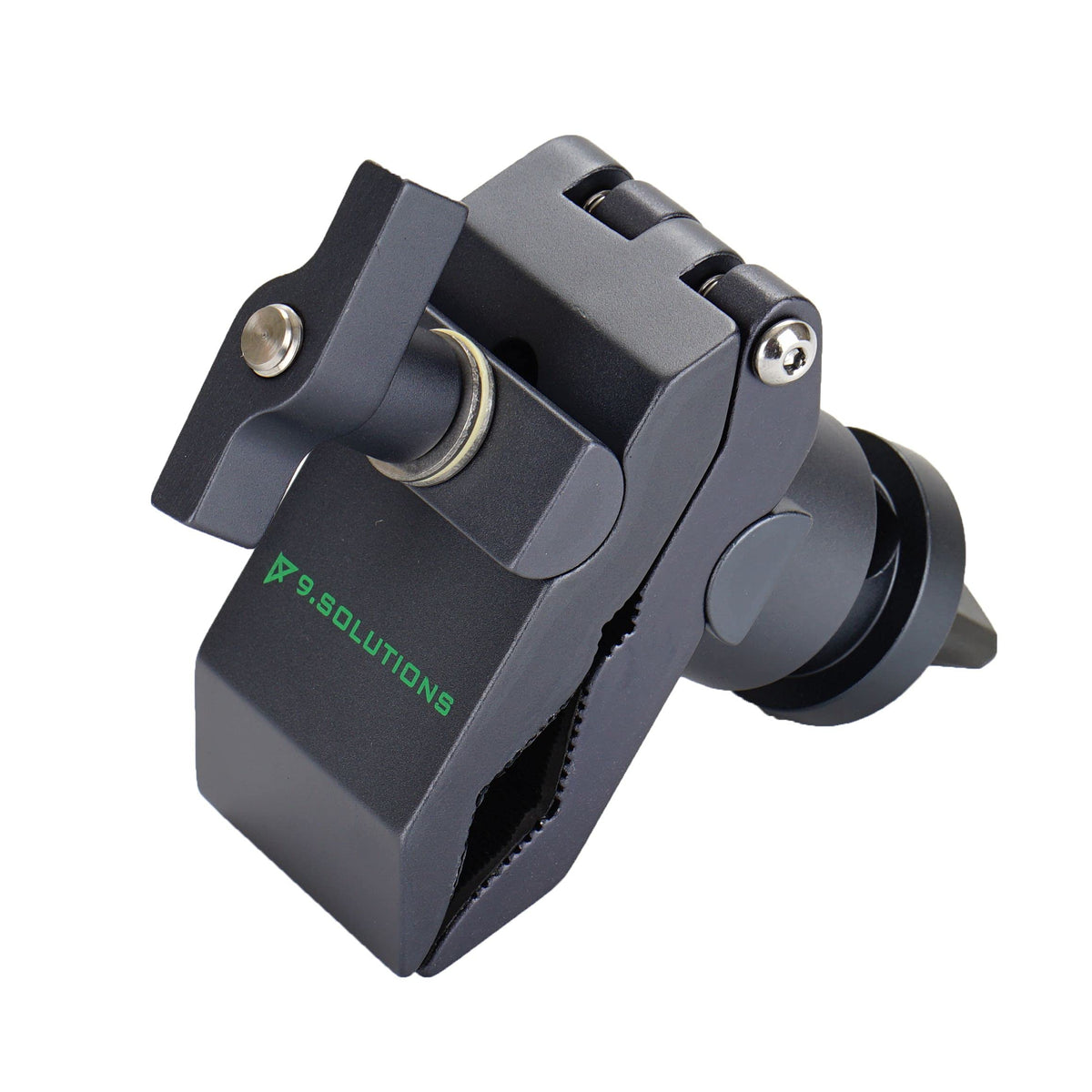 Python Clamp with Grip Joint, Unique Grip Head that Fastens onto Rods Ranging in Diameter from 1/4" to 5/8", Max Load: 44lbs, 9.VP5081C
