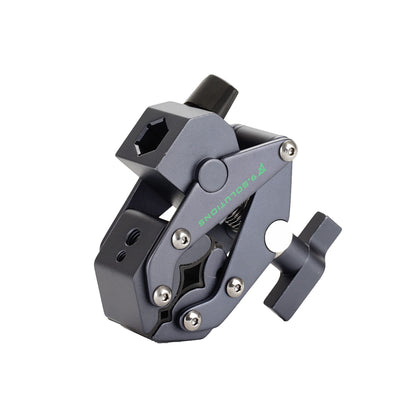 Savior Clamp With Socket, Articulated Jaws, Hexagonal Socket for 5/8" Pins, Max Load: 66lbs, 9.XS1005B, fit firmly onto any oddly shaped object
