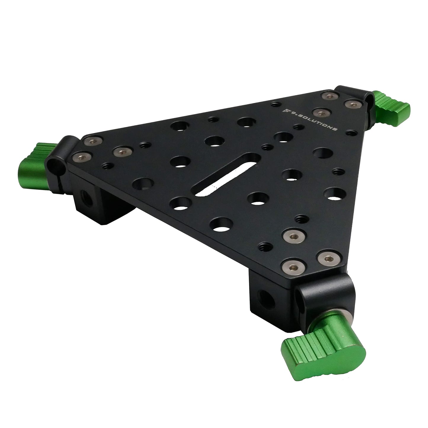 Cheese Plate, Corner Positioned Blocks, Included 3/8" Rod Clamps, 9.VB5115
