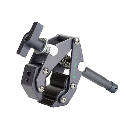Savior Clamp With Stud, Articulated Jaws, 3.5In Long, 5/8" Baby Pin, Max Load: 66lbs, 9.XS1005A, fit firmly onto any oddly shaped object