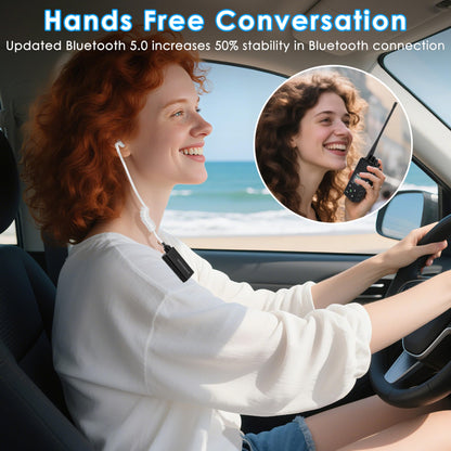 Wireless Earpiece with Clear tube for Two-Way Radios