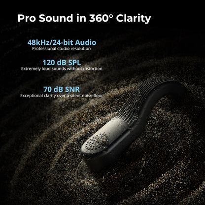 SmallRig S70 Wireless Mic (2 TX + 2 RX + Charging Case), Mini Lavalier Microphone for Phone/Camera Content Creation, Noise Cancelling for Vlog/TikTok/Interview etc. (Black)