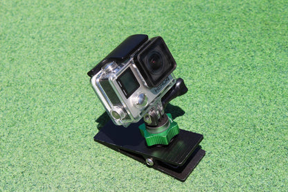 Action Camera Flat Clamp, Perfect for Mounting Equipment onto Cloth or Straps, 1/4"-20 Threaded Hole on Both Sides, 9.XA1013
