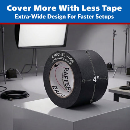 Gaffer Tape — Black 4" x 30yd