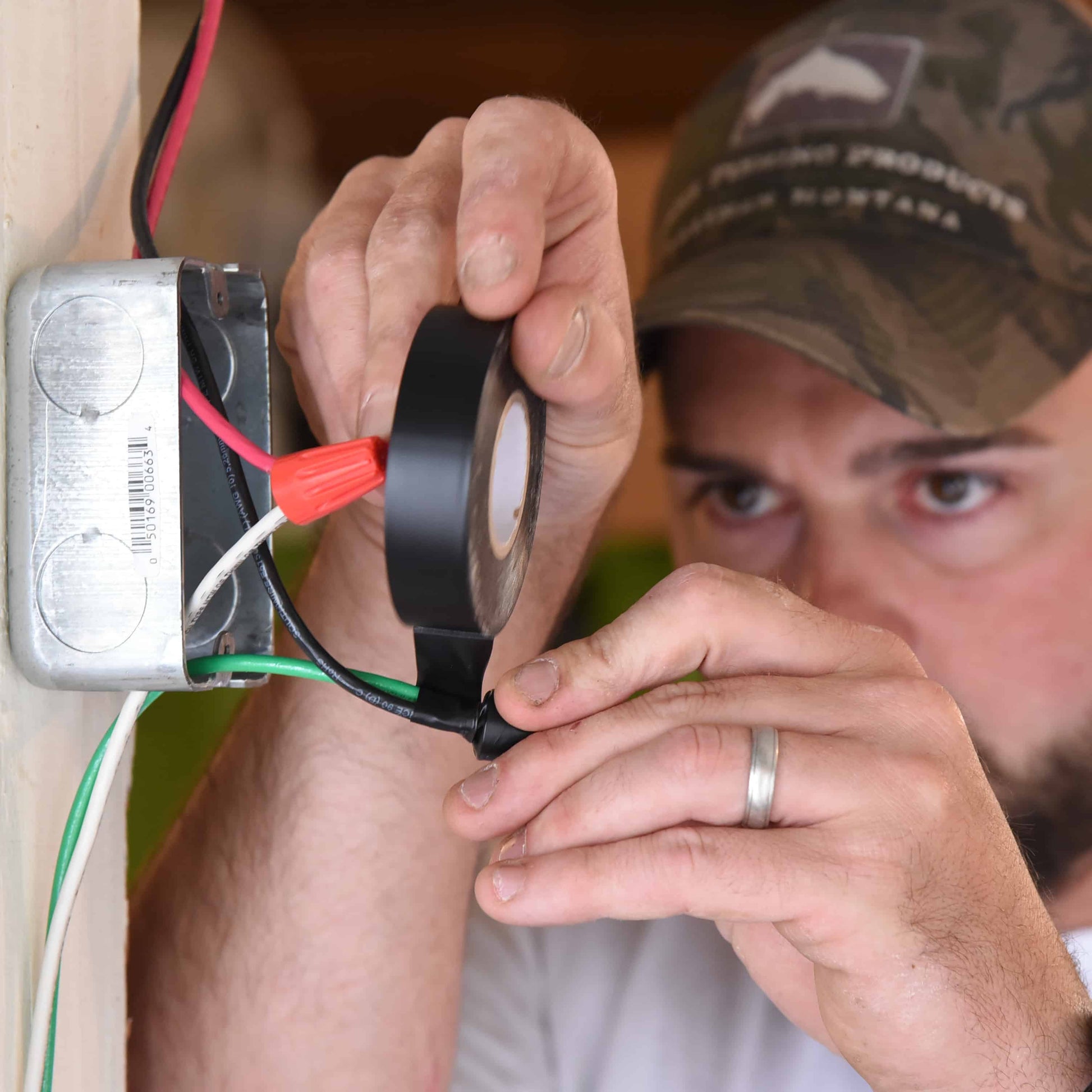 10-Pack Electrical Tape - Black - 3/4" X 66 Feet - Grip Support Store