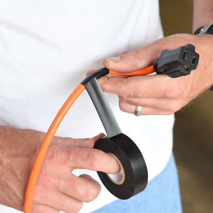 10-Pack Electrical Tape - Black - 3/4" X 66 Feet - Grip Support Store