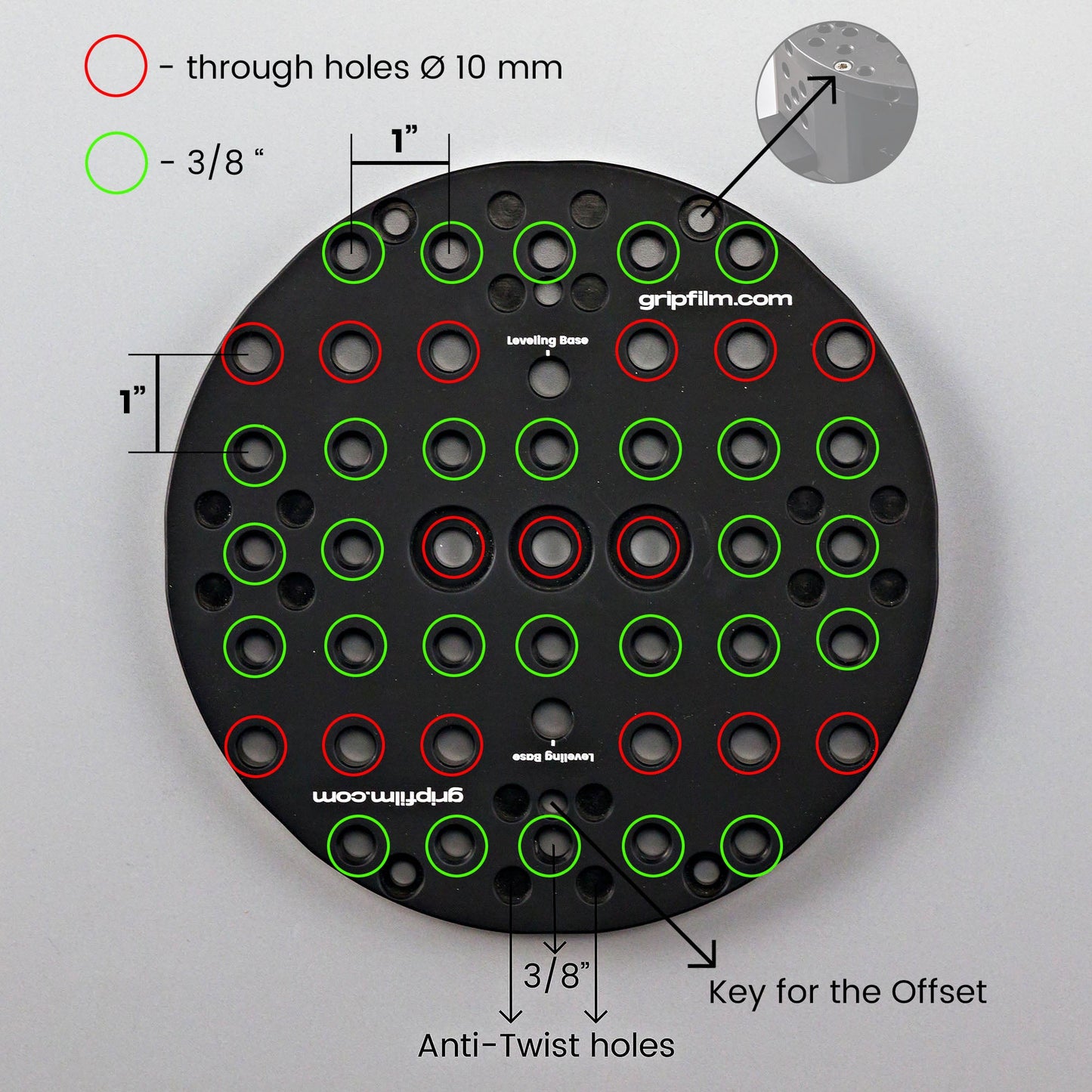 Kit for 250 mm / 10" suction cup