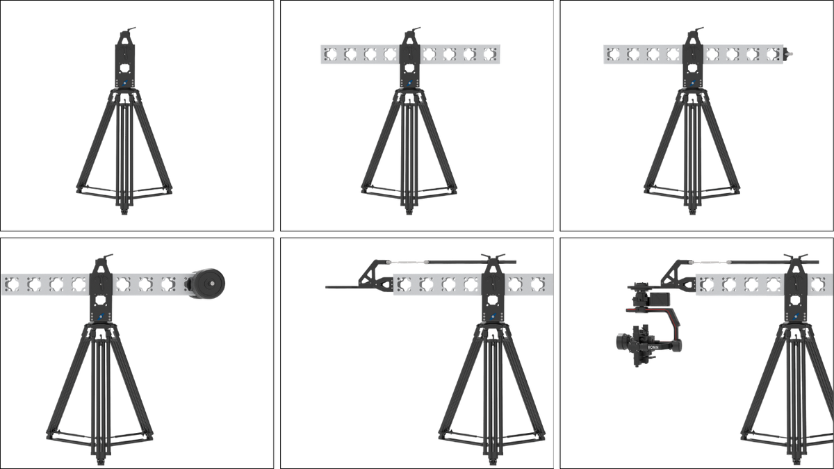 Modtruss/Modulus X Crane Set - step-by-step assembly