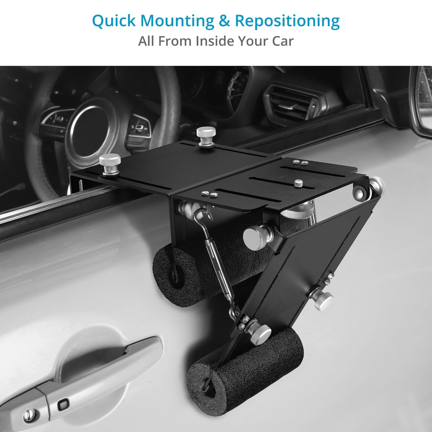 Car Door Mount for Wildlife, Sports & Professional Photography / Videography