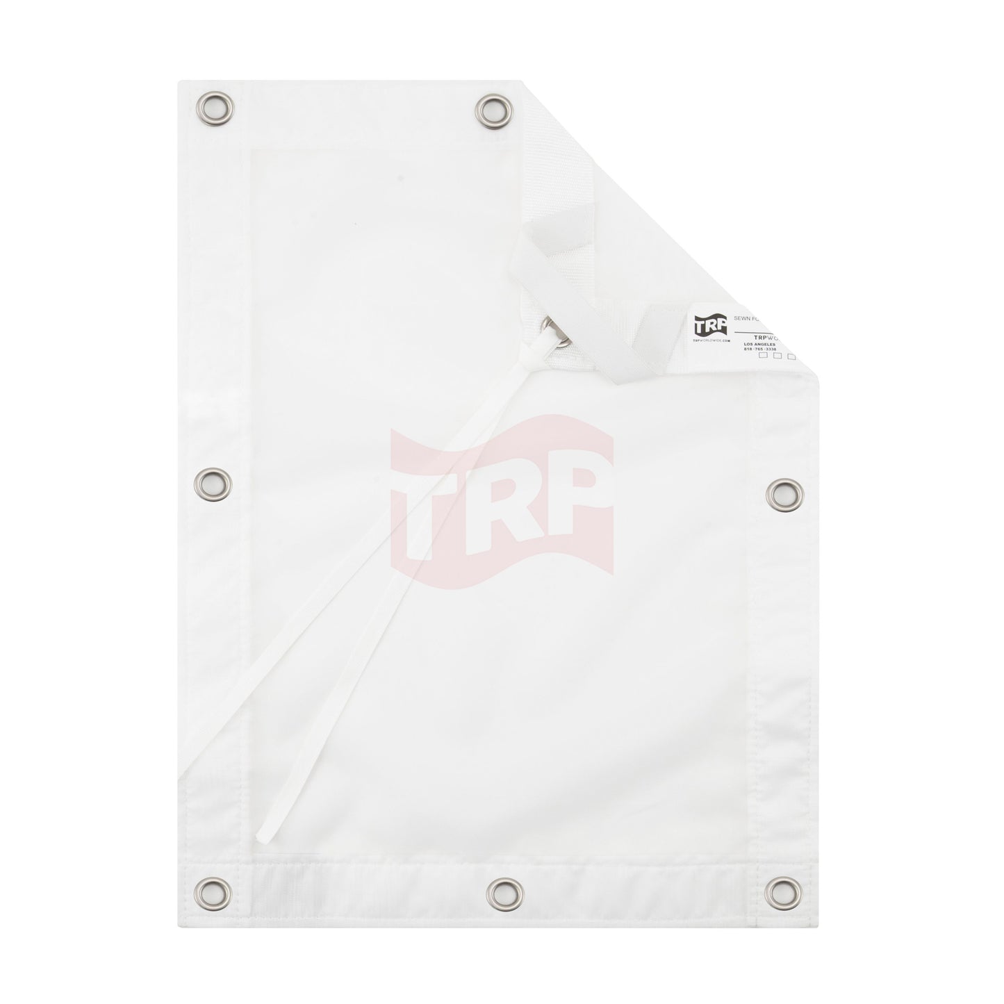8' X 12' White Quarter Silk