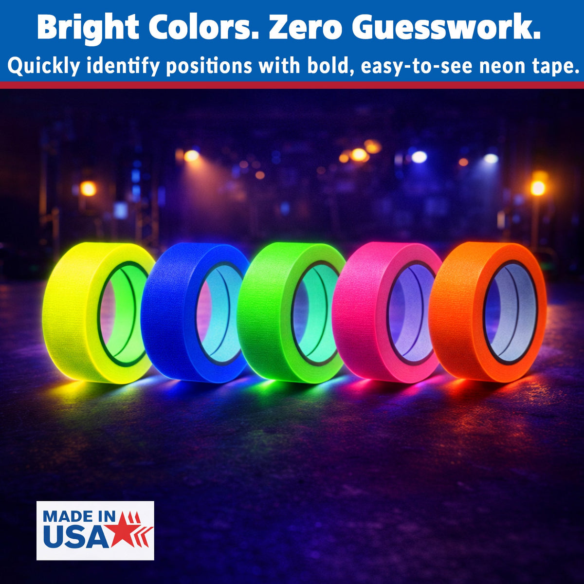 Gaffer Tape — Fluoro 5-Pack, 1/2" x 20yd