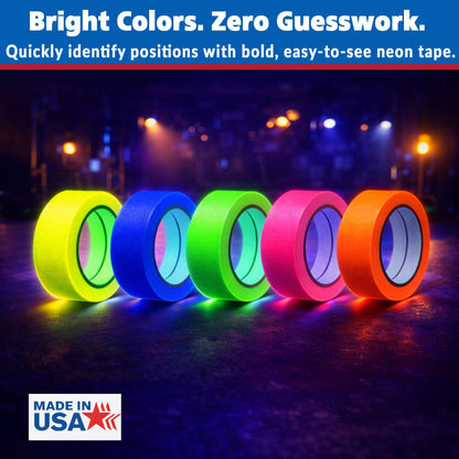 Gaffer Tape — Fluoro 5-Pack, 1/2" x 20yd