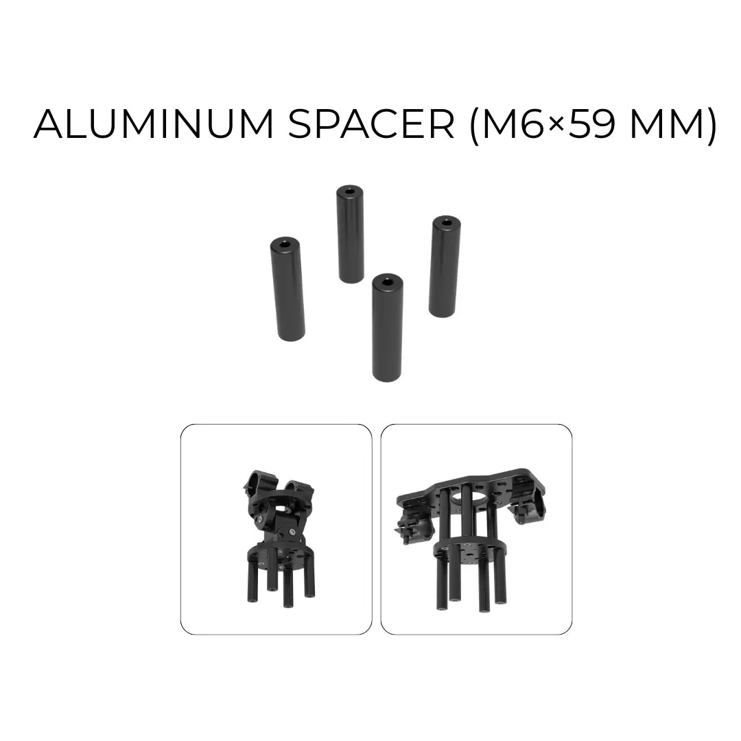 Aluminum Spacer set of four, 59mm