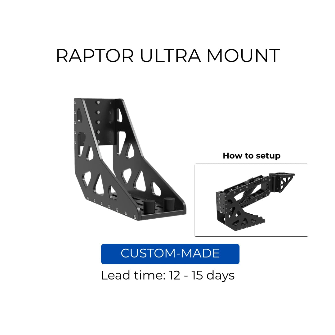 Raptor Z Ultra Mount - back mount for Raptor Z Arm and Raptor Air with bump stop